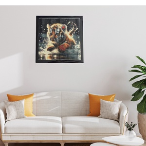 Tigris kép, gyöngykirakó - otthon & életmód - dekoráció - kép & falikép - mozaik kép - Meska.hu