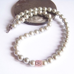 Elegancia :) - shell pearl gyöngy nyaklánc, Ékszer, Nyaklánc, Gyöngyös nyaklánc, Ékszerkészítés, Meska