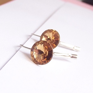 Swarovski fülbevaló - ékszer - fülbevaló - pötty fülbevaló - Meska.hu