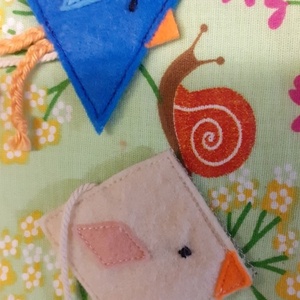 Csendeskönyv  oldal -formás madarak - játék & sport - textilkönyv & babakönyv - Meska.hu