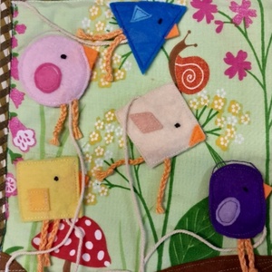 Csendeskönyv  oldal -formás madarak, Játék & Sport, Textilkönyv & Babakönyv, Varrás, MESKA