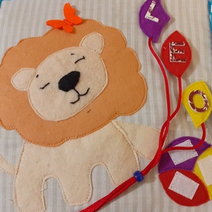 Csendeskönyv  oldal - Leo, Játék & Sport, Textilkönyv & Babakönyv, Varrás, MESKA