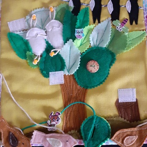 Kis madár család -oldal egy csendes könyvből. - játék & sport - textilkönyv & babakönyv - Meska.hu