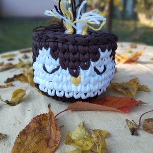 Horgolt tartó - Meska.hu