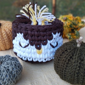 Horgolt tartó - otthon & életmód - dekoráció - asztal és polc dekoráció - horgolt & csipketerítő - Meska.hu