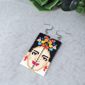 Frida Kahlo  - ékszer - fülbevaló - lógó fülbevaló - Meska.hu