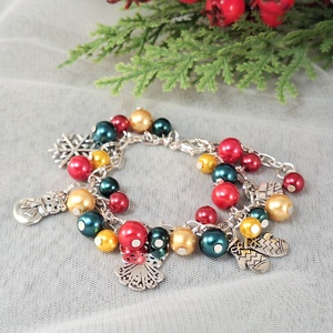  Karácsonyi csiszi karkötő - Meska.hu