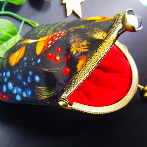 Egyedi kézzel készített kapcsos tárca-erdei hangulatban - táska & tok - pénztárca & más tok - pénztárca - női pénztárca - Meska.hu