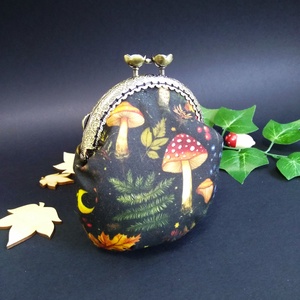 Egyedi kézzel készített kapcsos tárca-erdei hangulatban, Táska & Tok, Pénztárca & Más tok, Pénztárca, Női pénztárca, Varrás, MESKA