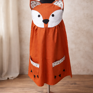 Rókás kötényjelmez gyerekeknek- kézzel készült, játékos főző- és farsangi jelmez, Ruha & Divat, Jelmez & Álarc, Jelmez, Varrás, MESKA