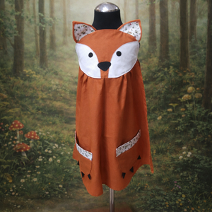 Rókás kötényjelmez gyerekeknek- kézzel készült, játékos főző- és farsangi jelmez - ruha & divat - jelmez & álarc - jelmez - Meska.hu