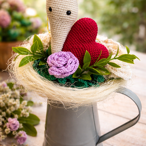 Ballagási csiga csokor � horgolt rózsákkal, egyedi kézműves ajándék, Otthon & Életmód, Virágdekoráció, Virágok, Virágcsokor, Horgolás, MESKA
