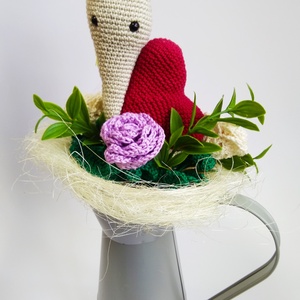 Ballagási csiga csokor � horgolt rózsákkal, egyedi kézműves ajándék - otthon & életmód - virágdekoráció - virágok - virágcsokor - Meska.hu