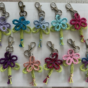 színes virágok, Táska & Tok, Kulcstartó & Táskadísz, Kulcstartó, , MESKA