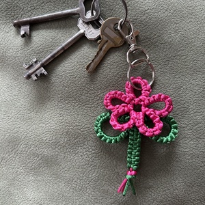 színes virágok - táska & tok - kulcstartó & táskadísz - kulcstartó - Meska.hu