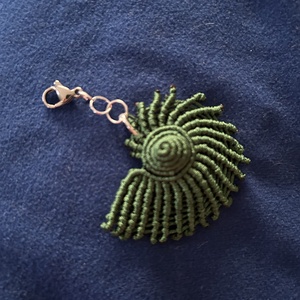 kagyló táskadísz, Táska & Tok, Kulcstartó & Táskadísz, Táskadísz, Csomózás, MESKA