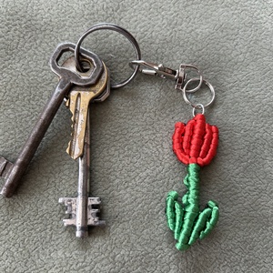 tulipán, Táska & Tok, Kulcstartó & Táskadísz, Táskadísz, , MESKA