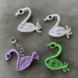 hattyú/madárka - táska & tok - kulcstartó & táskadísz - táskadísz - Meska.hu