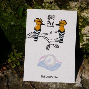 Búbosbanka tűzzománc fülbevaló - Meska.hu