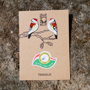 Tengelic egyedi tűzzománc fülbevaló - Meska.hu