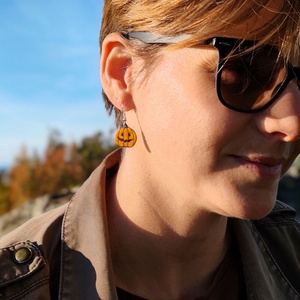 Tök tűzzománc fülbevaló - ékszer - fülbevaló - lógó fülbevaló - Meska.hu Tök tűzzománc fülbevaló - ékszer - fülbevaló - lógó fülbevaló - Meska.hu