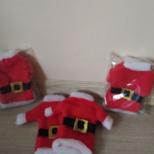 2 db-os Mikulás kabát evőeszköz tartó szett - karácsony - mikulás - mikulás beltéri dekoráció - Meska.hu