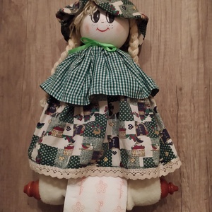 WC papír tartó rongybaba - otthon & életmód - tárolás & rendszerezés - újságtartó - Meska.hu