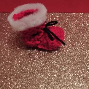 Mikulás csizma karácsonyfadísz - karácsony - karácsonyi lakásdekoráció - karácsonyfadíszek - Meska.hu