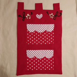Fali tároló, Otthon & Életmód, Dekoráció, Fali és függő dekoráció, Falra akasztható dekor, Patchwork, foltvarrás, MESKA