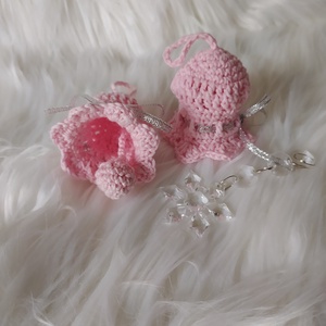 Horgolt karácsonyfadísz, harang -  - Meska.hu