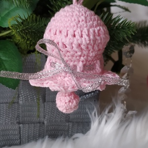 Horgolt karácsonyfadísz, harang -  - Meska.hu