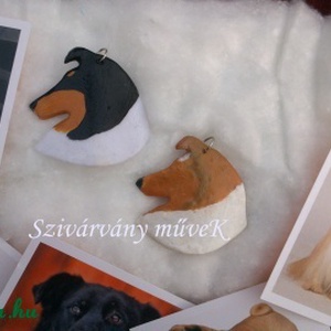 Tricolor skót juhászkutya fülbevaló -  - Meska.hu