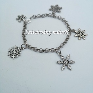 Hókristályok karkötő - Meska.hu
