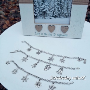 Hókristályok karkötő -  - Meska.hu Hókristályok karkötő -  - Meska.hu