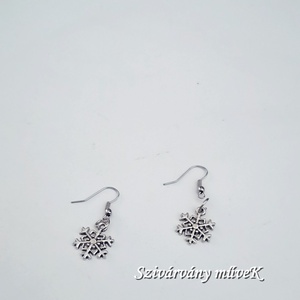 Hókristály fülbevaló - kicsi - Meska.hu