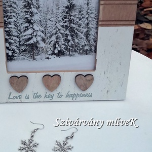 Hókristály fülbevaló - kicsi -  - Meska.hu Hókristály fülbevaló - kicsi -  - Meska.hu