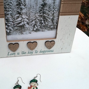 Hókristály fülbevaló - kicsi -  - Meska.hu Hókristály fülbevaló - kicsi -  - Meska.hu