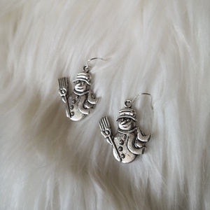 'Snowman'  fülbevaló, Ékszer, Fülbevaló, Lógó fülbevaló, Ékszerkészítés, MESKA