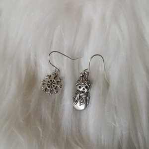 'Téli mese' fülbevaló - kicsi, Ékszer, Fülbevaló, Lógó fülbevaló, Ékszerkészítés, MESKA
