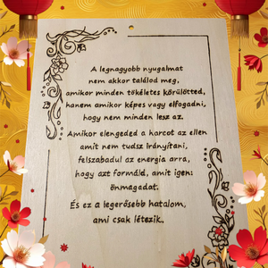 Fából készült falikép [HATALOM], Otthon & Életmód, Dekoráció, Kép & Falikép, Fából készült kép, Gravírozás, pirográfia, MESKA