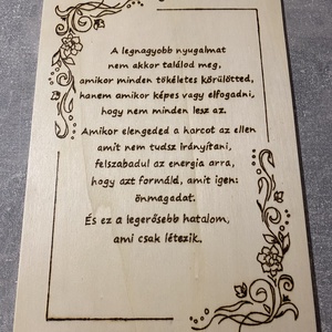 Fából készült falikép [HATALOM] - otthon & életmód - dekoráció - kép & falikép - fából készült kép - Meska.hu