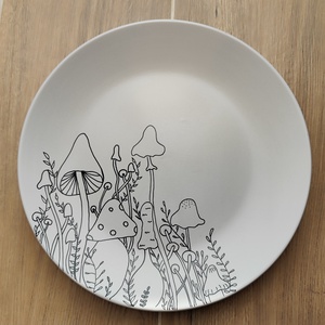 Gombavarázs(26 cm tányér) - Meska.hu