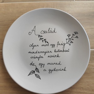 Családi nagy süteményes tányér(26 cm tányér) - Meska.hu