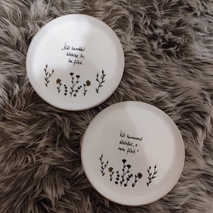 Páros tányér, Otthon & Életmód, Konyhafelszerelés, tálalás, Tálalás, Tányér & Étkészlet, Festett tárgyak, MESKA