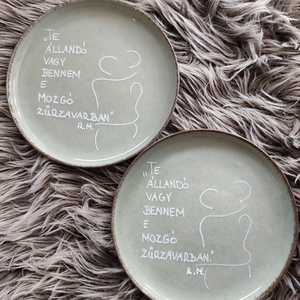 Te állandó vagy bennem  Páros tányér - Meska.hu