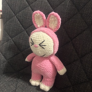 Horgolt Labubu amigurumi � puha, kézzel készült figura, rendelésre is - kellékek & szerszámok - vegyes alapanyag - zsenília - Meska.hu