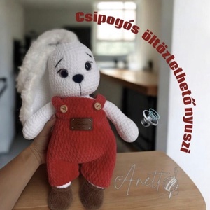Horgolási minta � Csipogós, öltöztethető nyuszi  - Meska.hu