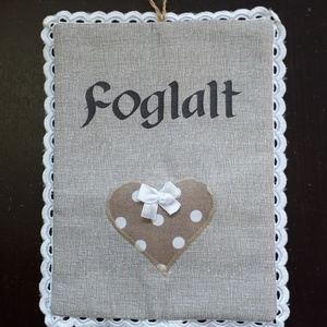 Szabad-Foglalt tábla, vintage, fürdőszoba ajtóra -  - Meska.hu