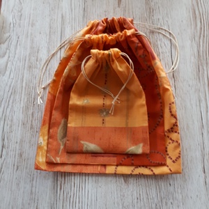 NoWaste patchwork mintás bevásárlózsák 3 db-os szett - táska & tok - bevásárlás & shopper táska - zöldség/gyümölcs zsák - Meska.hu