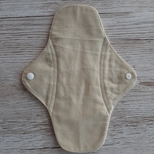 Egészségügyi betét, intim betét,  újramosható,környezetbarát, drapp alapon rózsás pamutvászonból,  NoWaste - szépségápolás - intim higiénia - intimbetét - Meska.hu